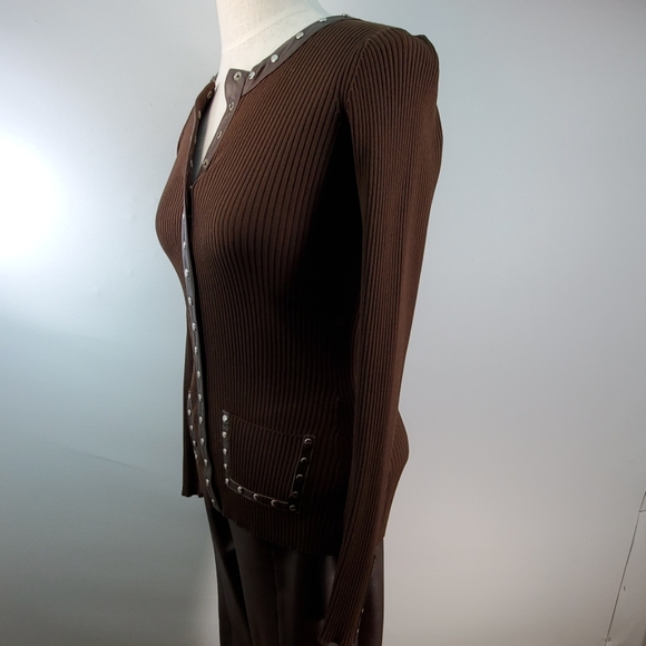 CACHE RIBBED SNAP DOWN SHIRT SIZE MEDIUM - Picture 3 of 8